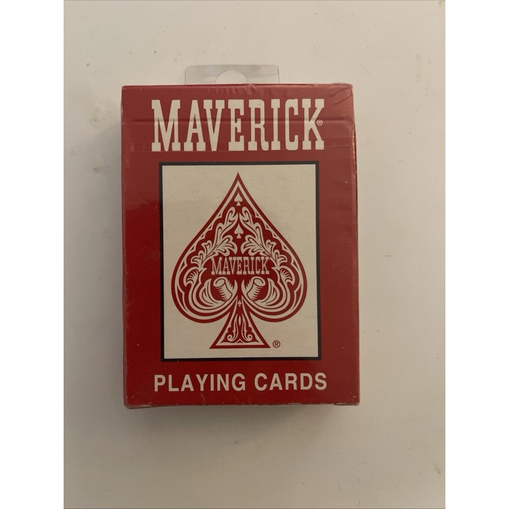 Maverick Poker Playing Cards Red Deck Factory Sealed 2010